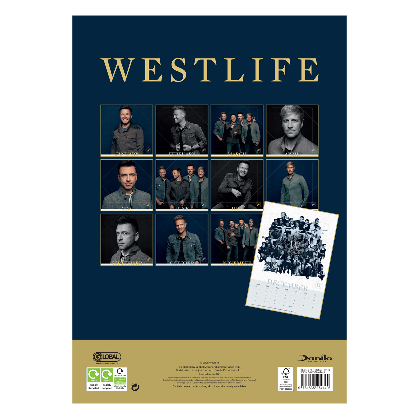 Westlife Official 2026 Calendar