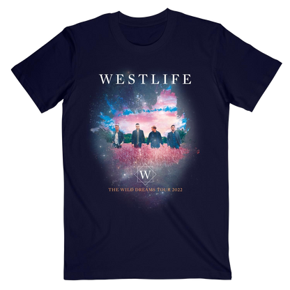 Wild Dreams Tour Photo Dates Navy Tee