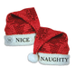 Westlife Naughty Nice Santa Hat